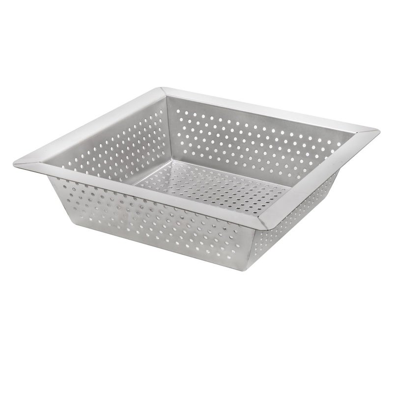 Leyso Stainless Steel Floor Sink Top Hang Basket Strainer Sink Drain Cover 10â€ x 10â€ x 2-1/2â€ for Kitchen, Restaurant, Bar, Buffet (2-1/2"H SS) - Image 1